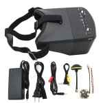 EV800D 5.8G 4.9G 40CH 5 Inch Headset HD DVR Diversity FPV Glasses W/ 25-1300mW Switchable FPV Transmitter VTX for RC FPV Drone